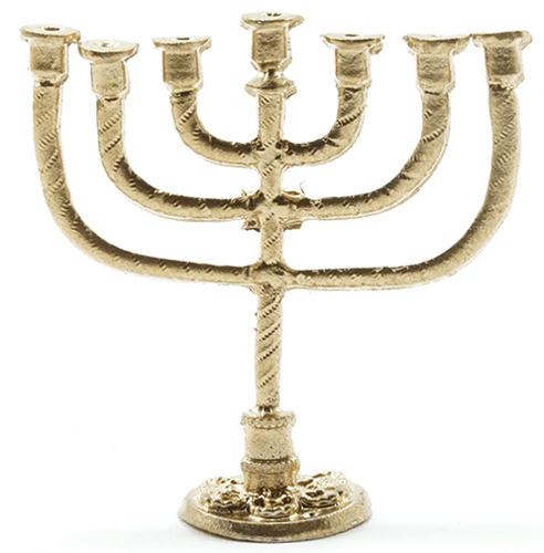 Dollhouse Miniature Menorah, Large